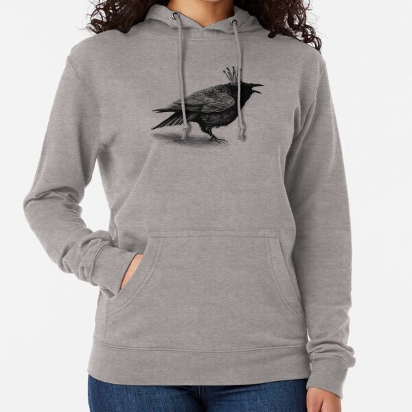 Crow in crown Lightweight Hoodie