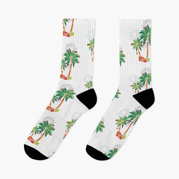 Item preview, Palm Christmas Tree Xmas Balls Bells Stockings Gift graphic designed and sold by BUBLTEES.