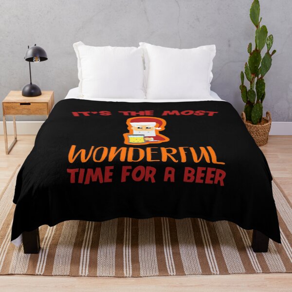 Item preview, It's The Most Wonderful Time for A Beer Funny Christmas print designed and sold by BUBLTEES.