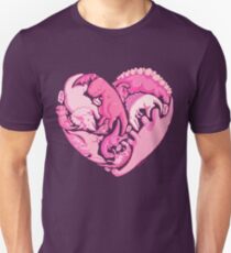 Loveasaurus T-shirt unisexe