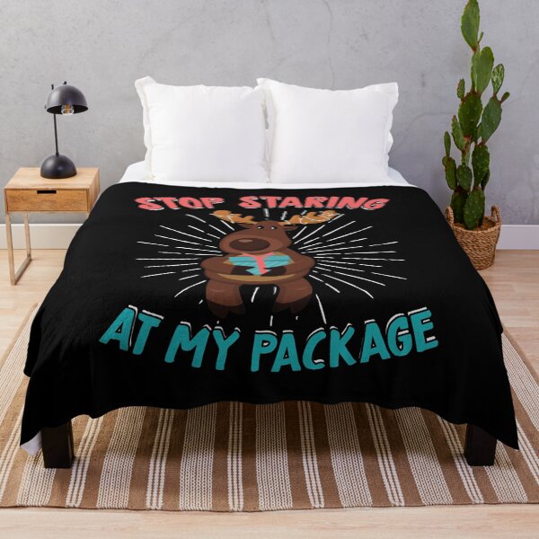 Item preview, Stop Staring At My Package Cute Moose Christmas Gift product designed and sold by BUBLTEES.