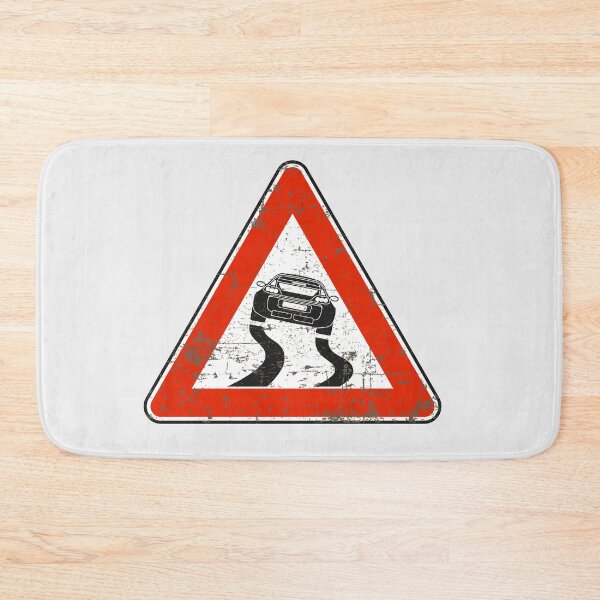 Item preview, Smart Roadster Coupe 452 Slippery Road Italian vintage road sign designed and sold by -TLD-.