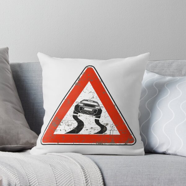 Item preview, Smart Roadster 452 Slippery Road Italian vintage road sign designed and sold by -TLD-.