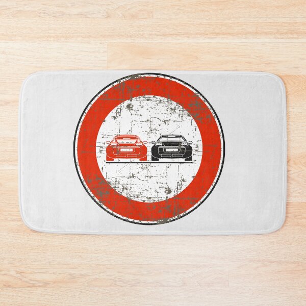 Item preview, Smart Roadster /Roadster coupé 452 No Overtake Road Italian vintage road sign  designed and sold by -TLD-.