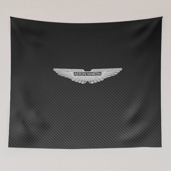 Item preview, Aston Martin logo on carbon background designed and sold by Road To Track.