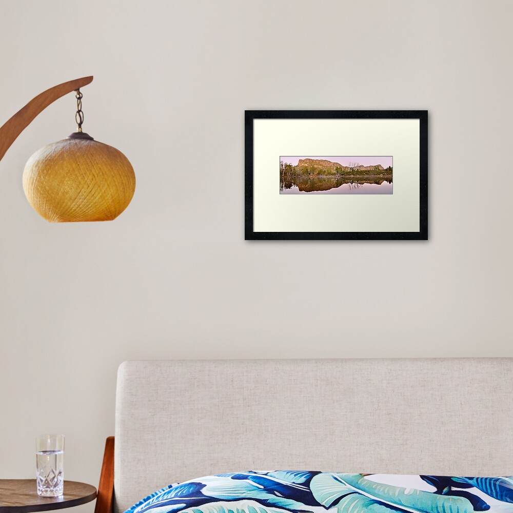 Pre-dawn Glow, Walls of Jerusalem, Tasmania, Australia Framed Art Print