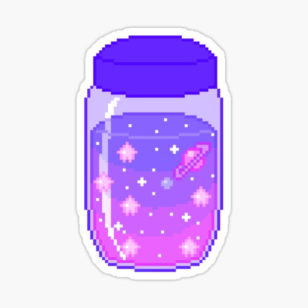 Pixel Magic Jar Sticker