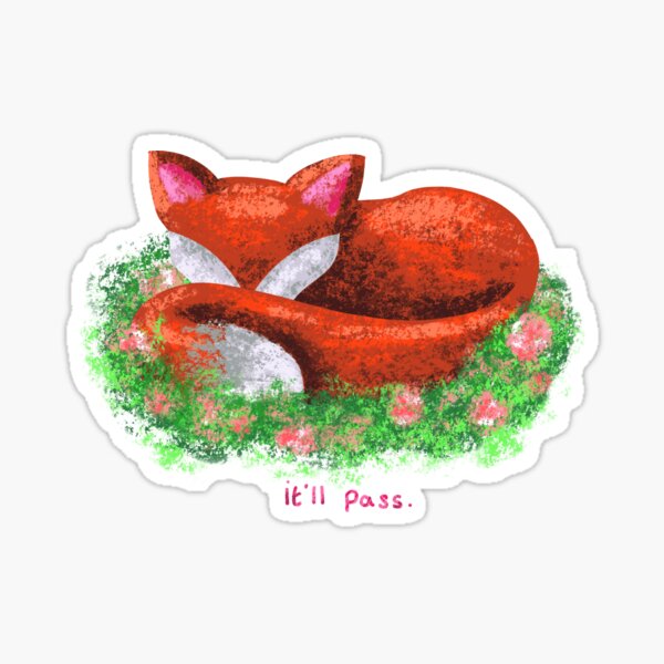 Vista previa del artículo con la obra «pasará zorro fleabag», diseñado y vendido por littlemooart.