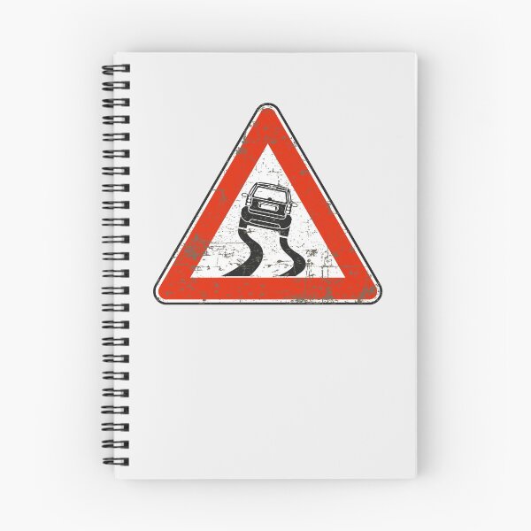 Item preview, Smart ForTwo 450 Slippery Road Italian vintage road sign designed and sold by -TLD-.