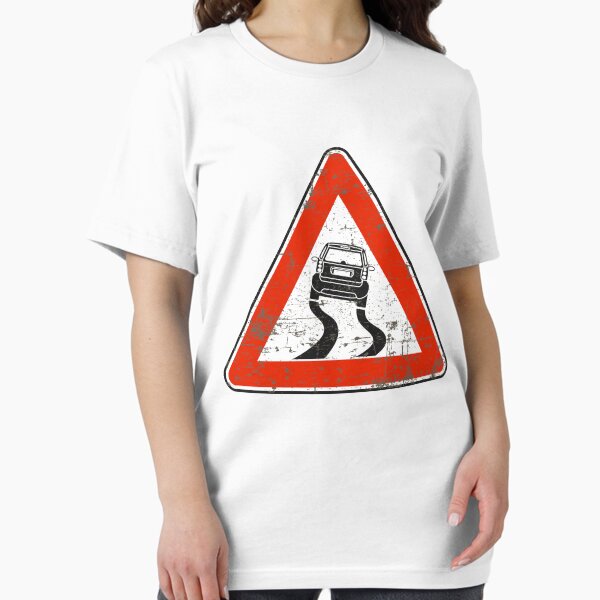 Item preview, Smart ForTwo 450 Slippery Road Italian vintage road sign designed and sold by -TLD-.