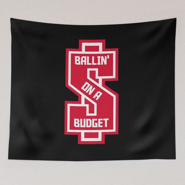 Item preview, Ballin' On A Budget - Dollar Sign - Red designed and sold by MOREDANKMEMES.