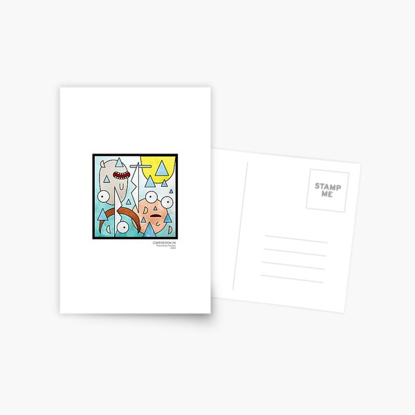 Composition VIII, Rickandinsky Sanchez Postcard