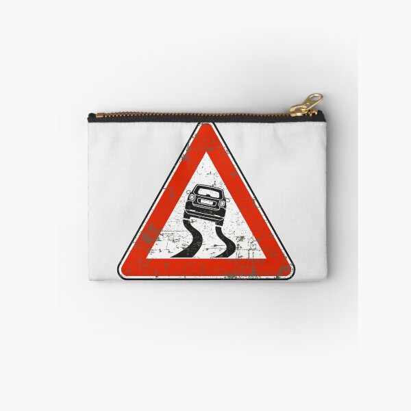 Item preview, Smart ForTwo 453 Slippery Road Italian vintage road sign designed and sold by -TLD-.