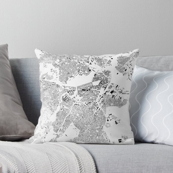 Item preview, Boston Map White designed and sold by duzhd.