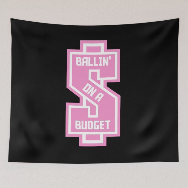 Item preview, Ballin' On A Budget - Dollar Sign - Pink designed and sold by MOREDANKMEMES.