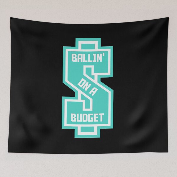 Item preview, Ballin' On A Budget - Dollar Sign - Teal designed and sold by MOREDANKMEMES.