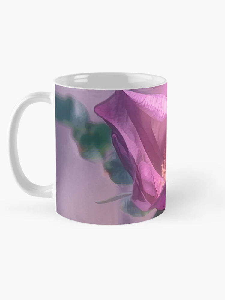 Thumbnail 5 of 6, Coffee Mug, Pink Rosa Rugosa designed and sold by Thymely.