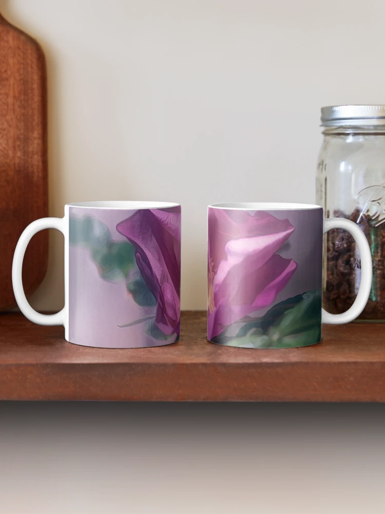 Thumbnail 2 of 6, Coffee Mug, Pink Rosa Rugosa designed and sold by Thymely.