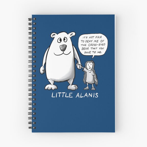 Item preview, Little Alanis and her Cross-Eyed Bear (Best on darker colors) designed and sold by Square Bear Studio.