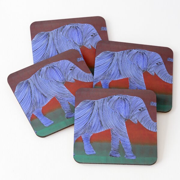 Item preview, Violet Elephant By ArtGuru 9378 - Acrylic On Paper designed and sold by Art Guru.