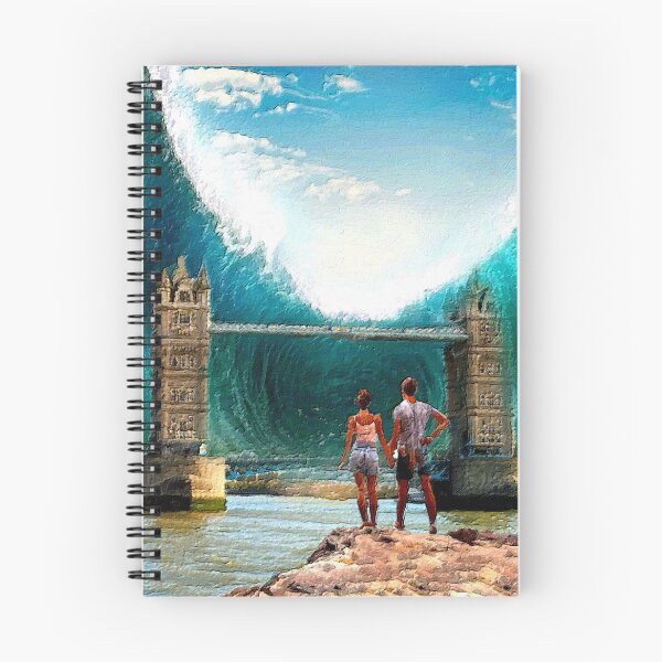 Item preview, Violent Planet - London Tidal Wave with Couple holding hands defenceless. designed and sold by Scott Bradley Musgrave.
