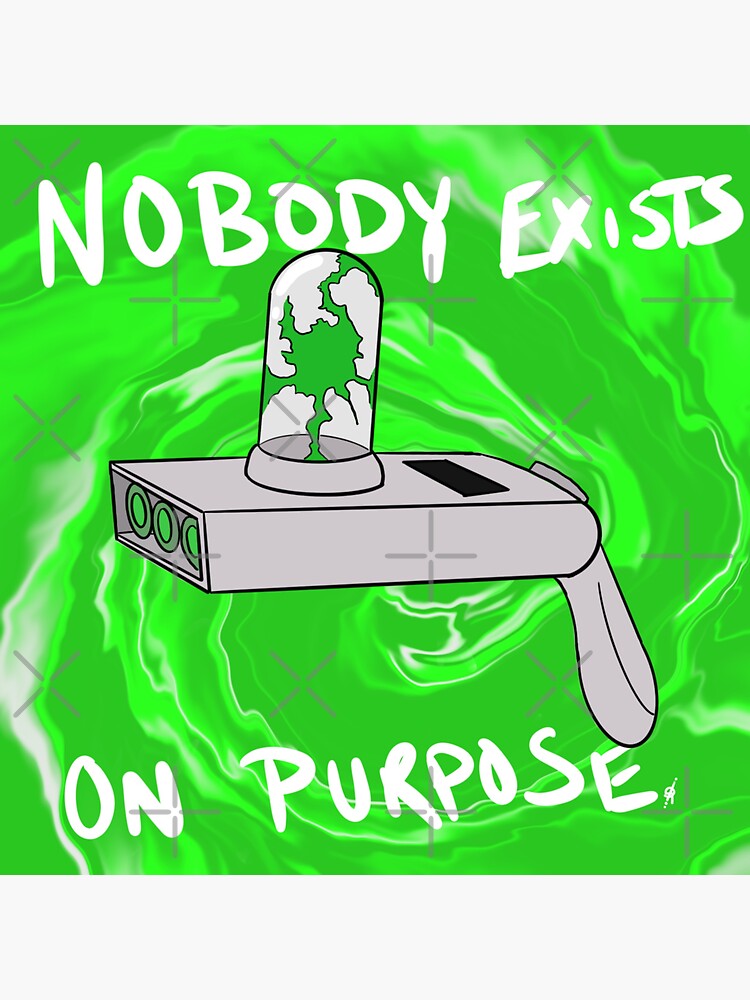 nobody exists on purpose shirt