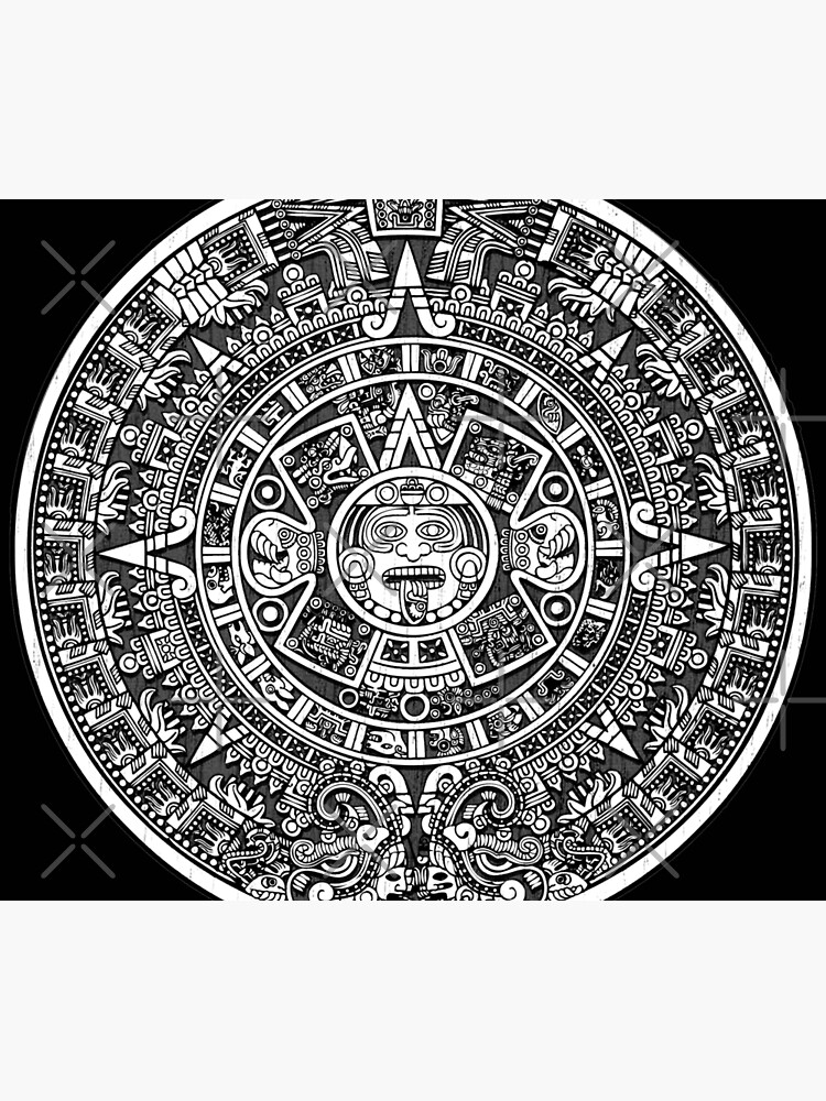 "Aztec calendar" Throw Blanket for Sale by Philipe3d Redbubble