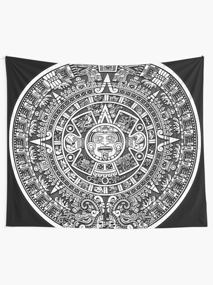 "Aztec calendar" Tapestry for Sale by Philipe3d Redbubble