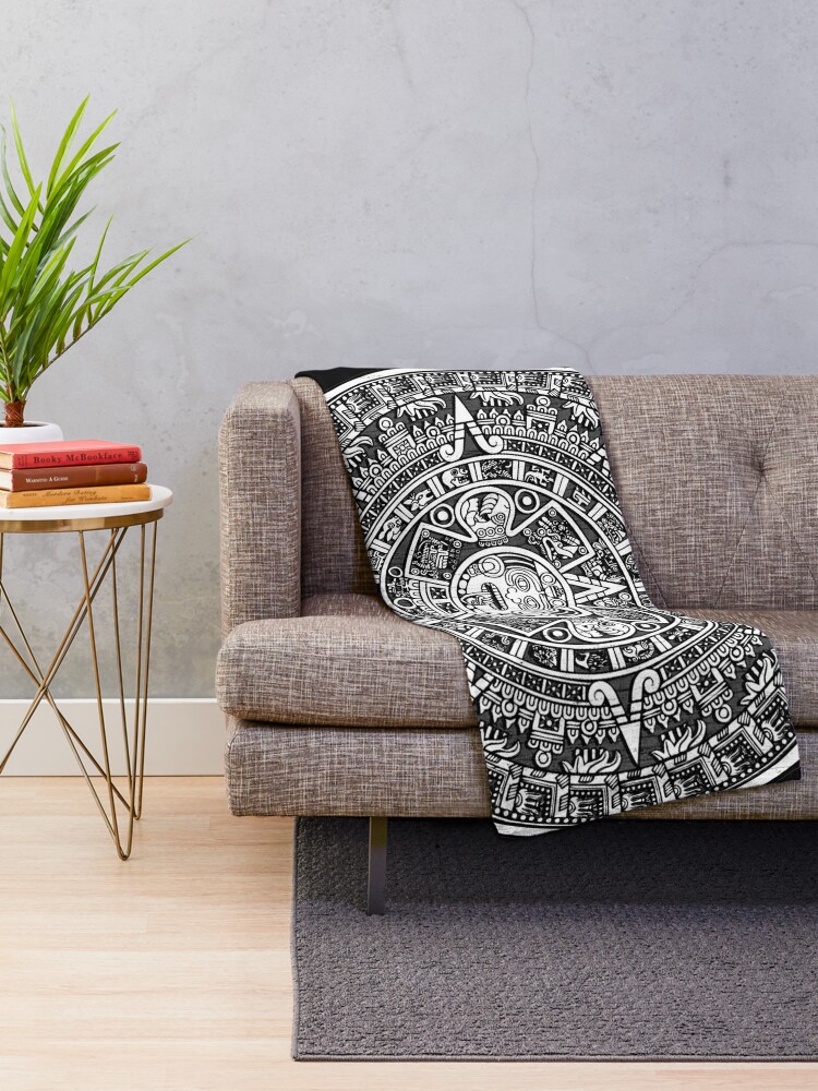 "Aztec calendar" Throw Blanket for Sale by Philipe3d Redbubble