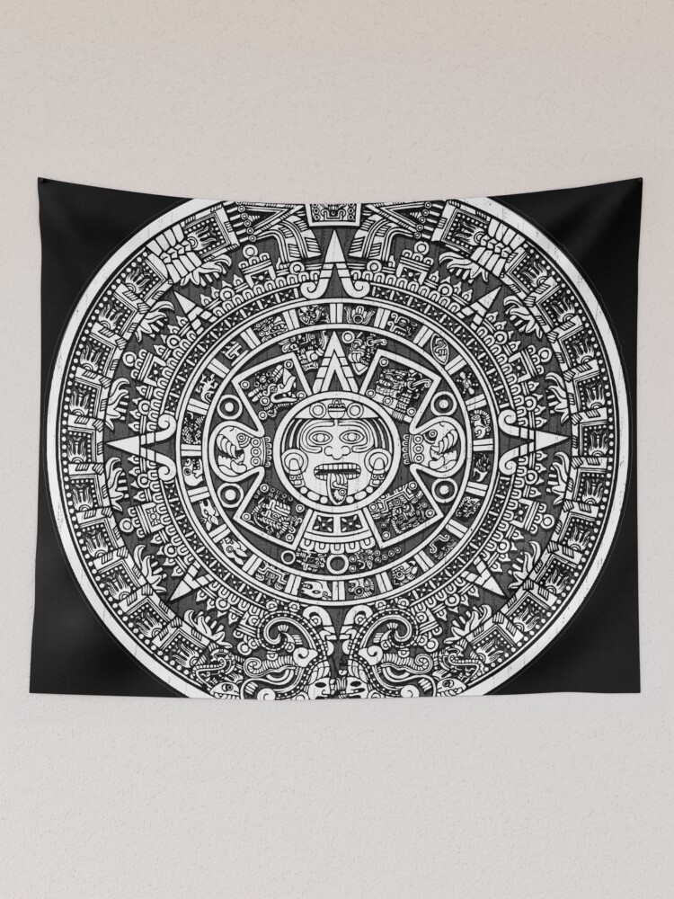 Aztec calendar tapestry new arrivals