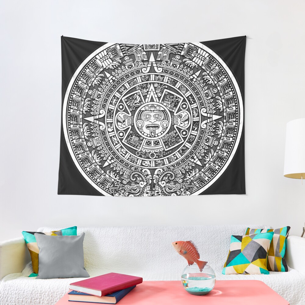 "Aztec calendar" Tapestry for Sale by Philipe3d Redbubble