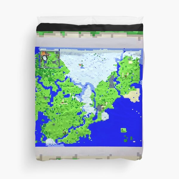 Item preview, Mining Map King Size Duvet  designed and sold by Sophersgreen.