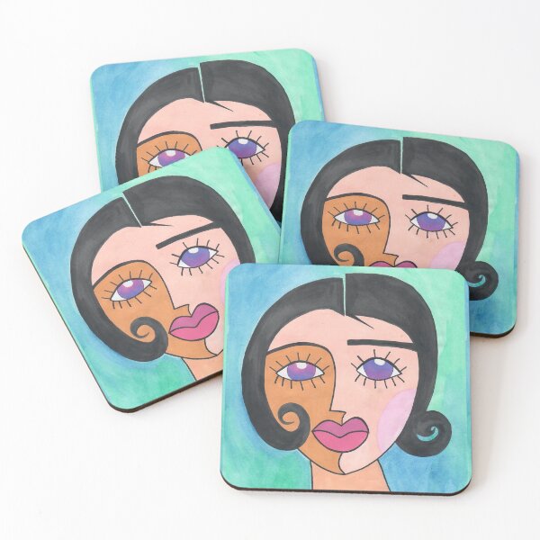 Item preview, short hair girl portrait with (traditional art) designed and sold by Mennen’s Art.