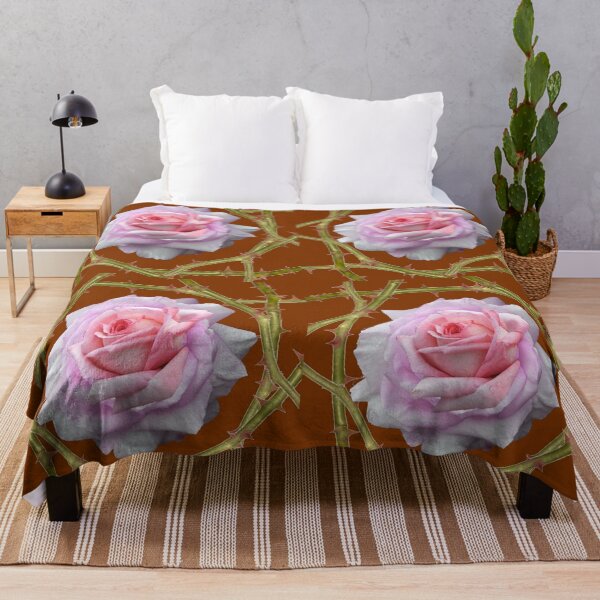 Item preview, PINK ROSES & ROSE BRAMBLES WINE COLORED ART designed and sold by sharlesart.