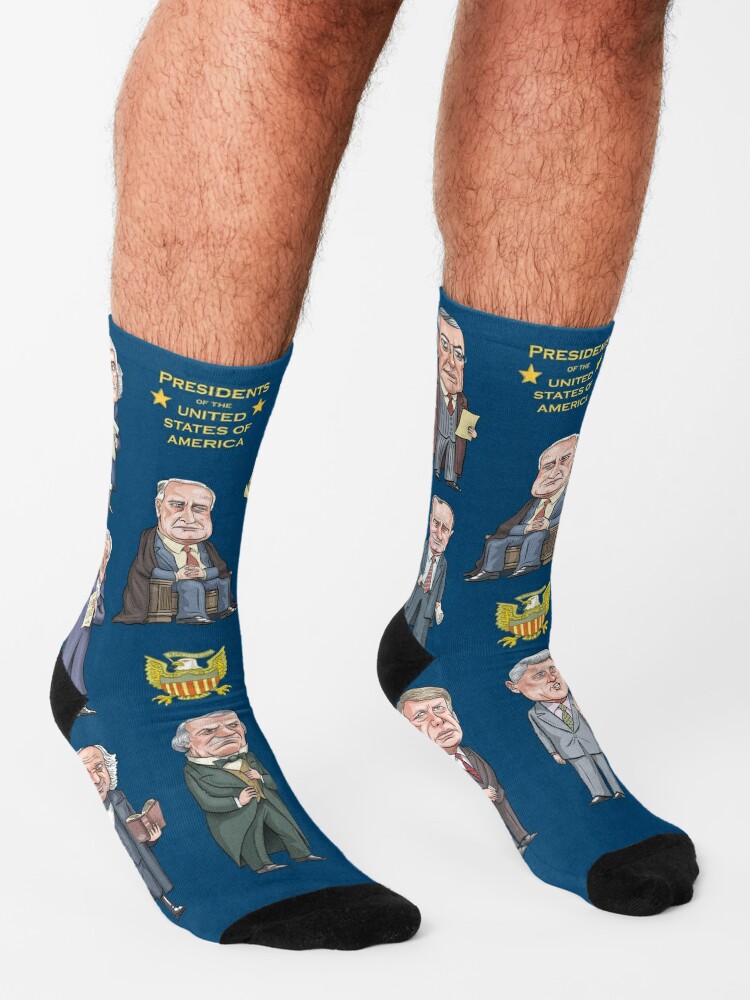 Thumbnail 3 of 5, Socks, Democratic Presidents of the United States designed and sold by MacKaycartoons.