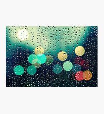 Rain and the city Photographic Print