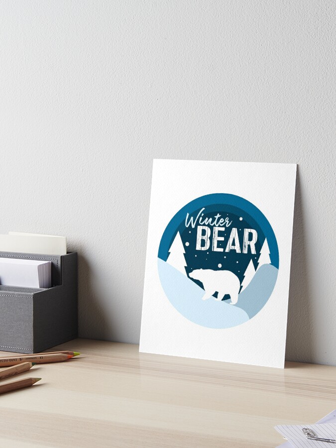 Winter Bear Kim Taehyung V KPOP Song BTS Fan Merch Design Korean