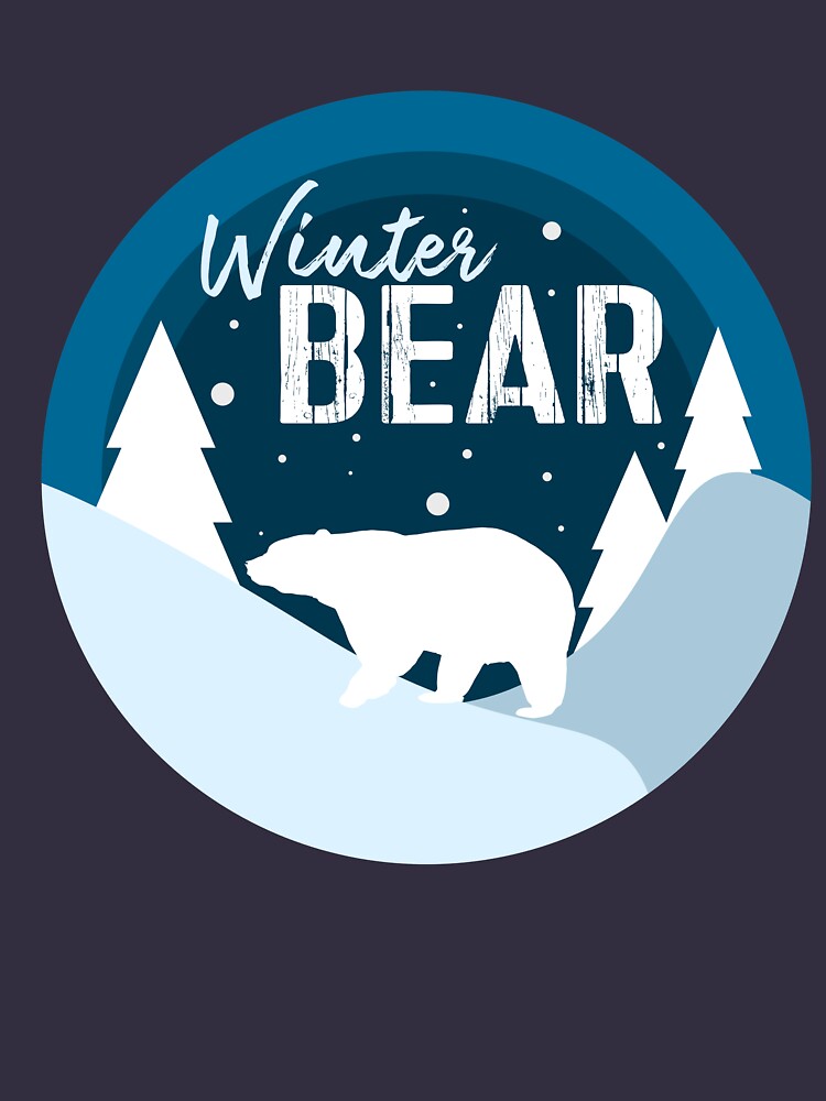 Winter Bear Kim Taehyung V KPOP Song BTS Fan Merch Design Korean