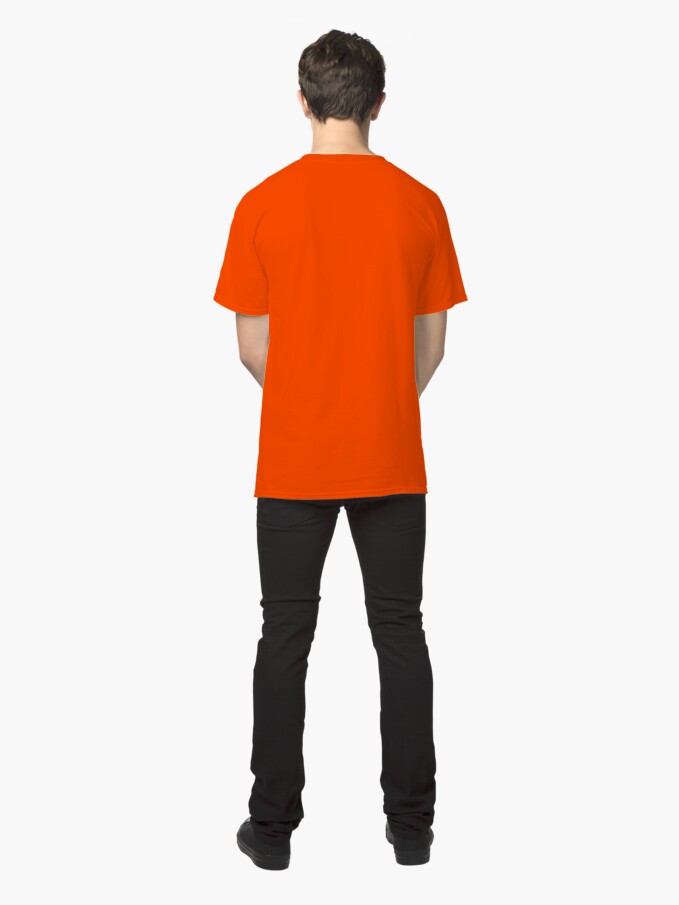 Alternate view of Geometric Pattern: Split Diamond: Orange Classic T-Shirt