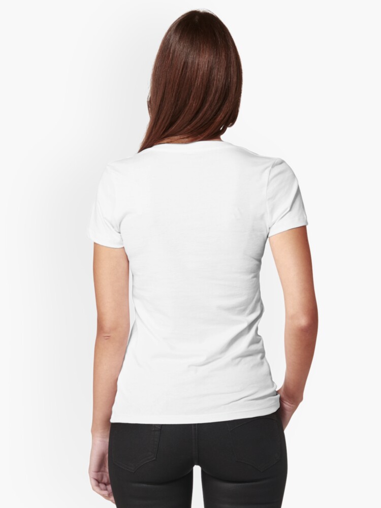 Women's Cocoa Fitted V-Neck T-Shirt