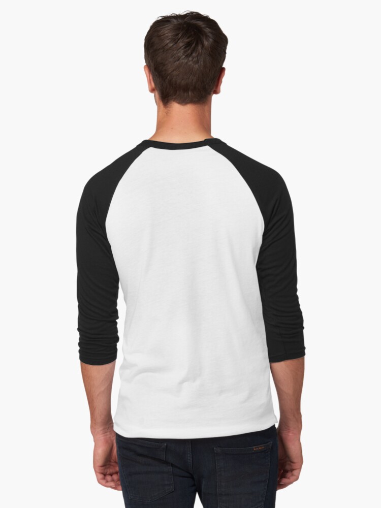 Black and White Half and Half Baseball Jersey 