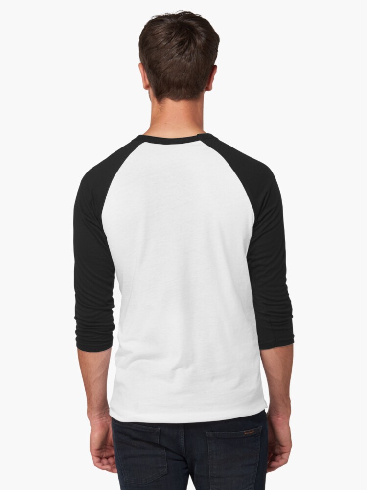 Alternate view of Nevershirt (White Ball) Baseball ¾ Sleeve T-Shirt