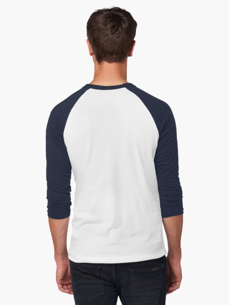 athletin Funny Design Baseball T-Shirt - Cool T-Shirt - Trendy Baseball Tee Navy White / 2XL