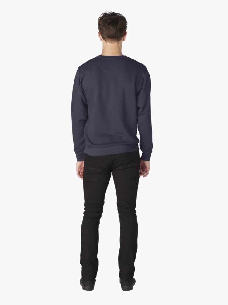 Alternate view of SKU546 Shibori Style - Blue Denim 2 Pullover Sweatshirt