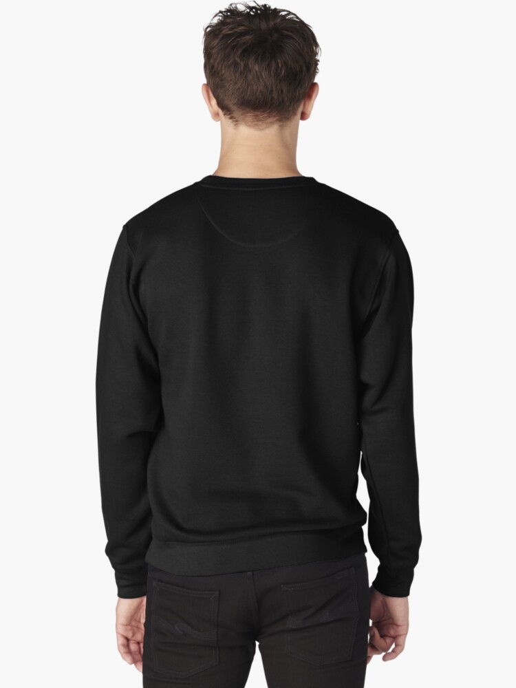 Alternative Ansicht von Weiß und Schwarz Blumen Pullover