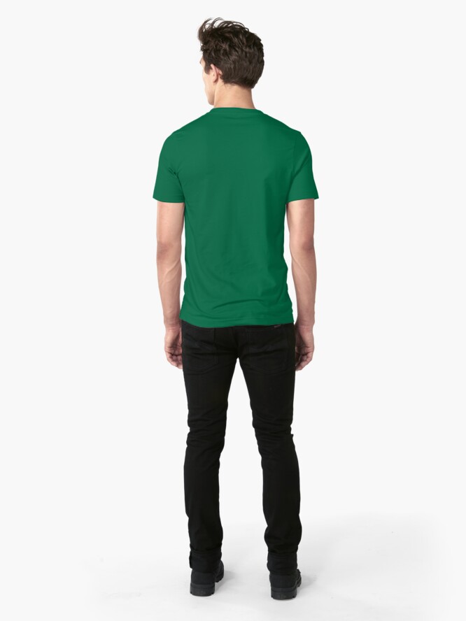 Alternate view of Green New Deal with Flower Slim Fit T-Shirt