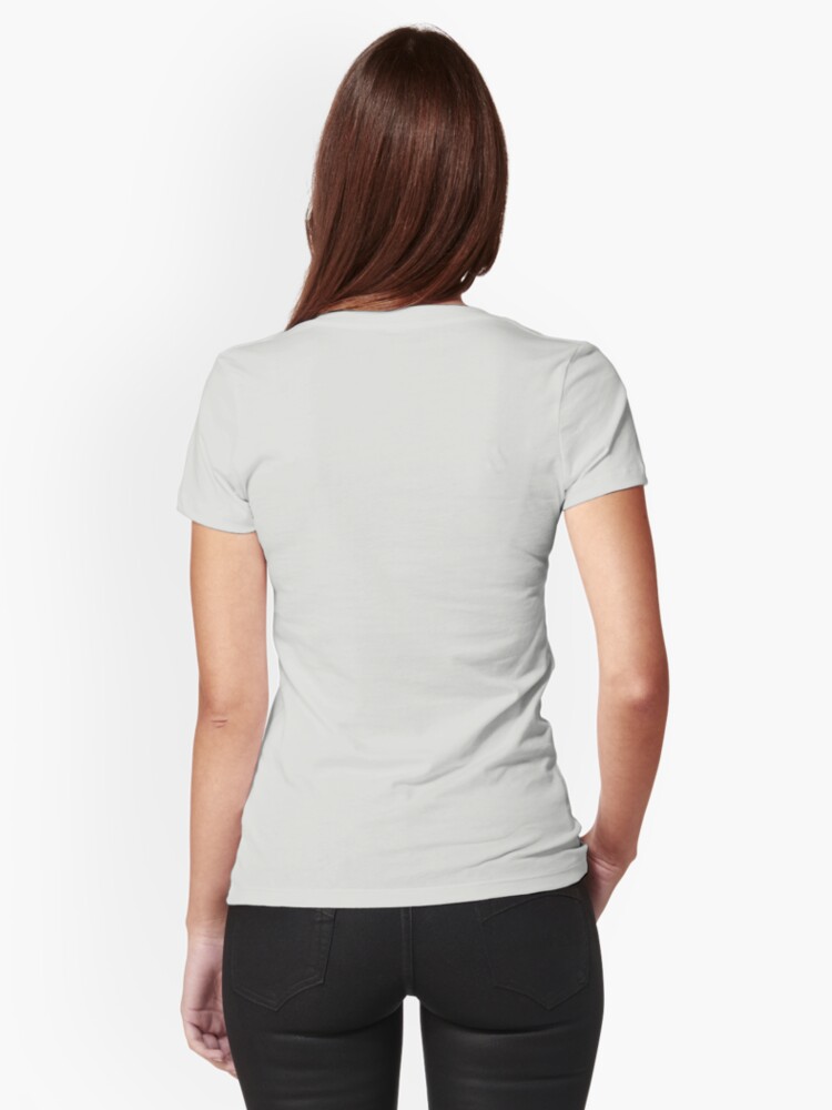 Alternate view of Dear Sally (Black Version) Fitted T-Shirt
