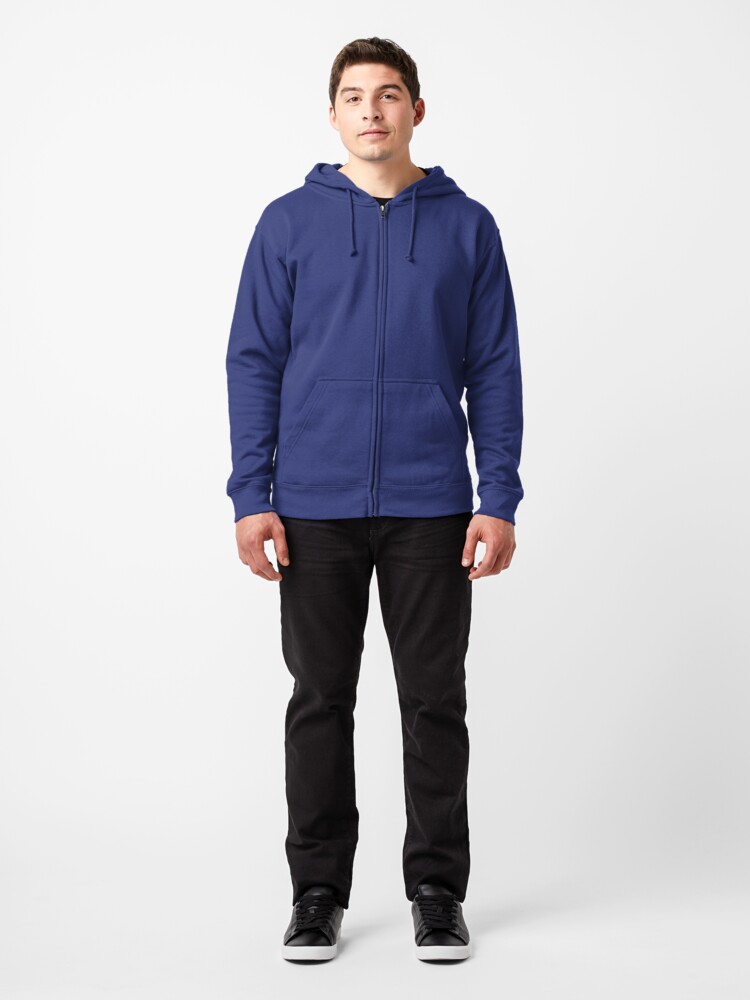 Alternate view of New York Pencil drawing Zipped Hoodie
