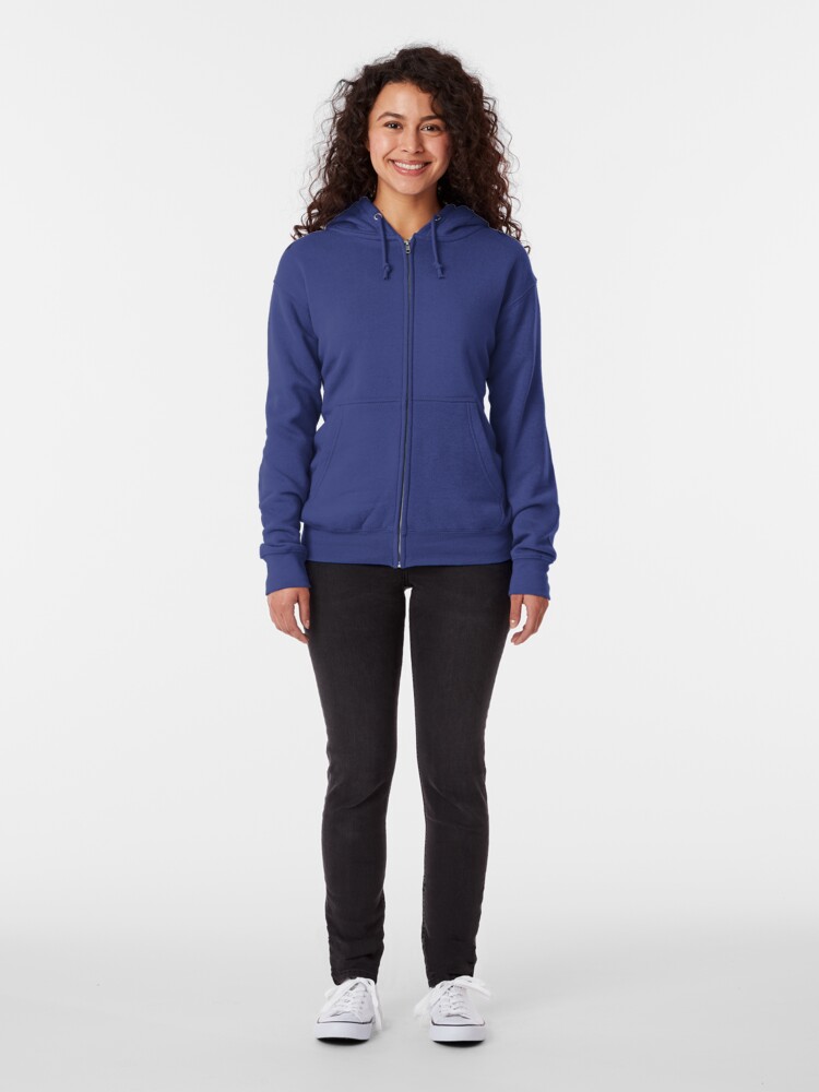 Alternate view of New York Pencil drawing Zipped Hoodie