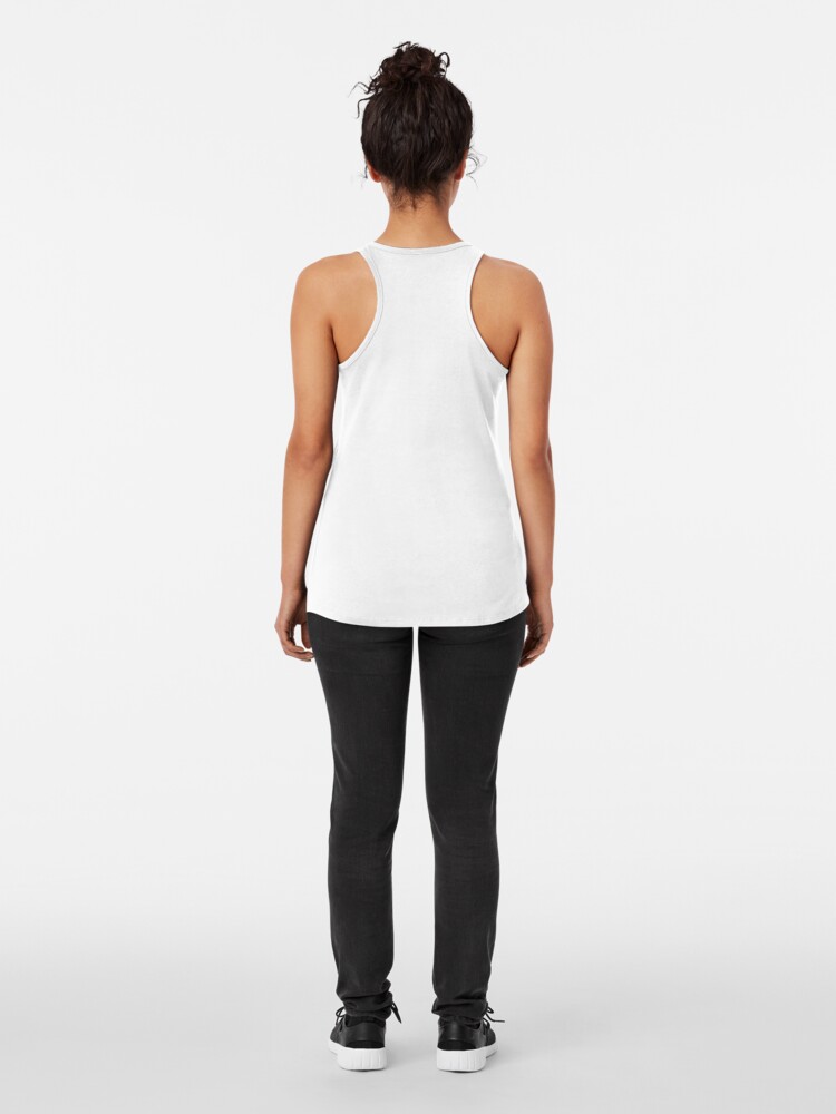 Alternate view of Rose Eye Skull Racerback Tank Top